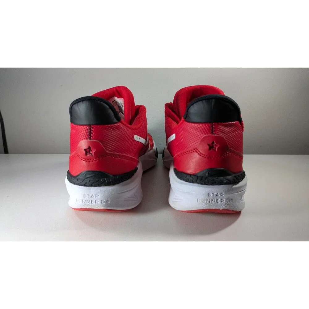 Nike Star Runner 4 Kids Running Shoes Red White Youth Size 6.5Y EU 39